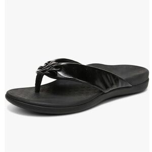 Vionic Women’s Tide Melo Flip Flops, sandals, Black, post sandal. Size 7.